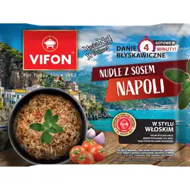 DANIE NAPOLI Z NUDLAMI PSZENNYMI W STYLU WŁOSKIM ŁAGODNE VIFON 97 g