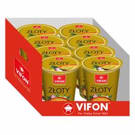 Karton 8 sztuk - Zupa Złoty Kurczak Vifon Kubek 60 g