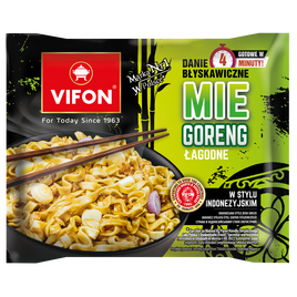 Mie Goreng x 16 - łagodne danie w stylu indonezyjskim z nudlami do gotowania 58g
