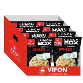 VIFON Lunch box Pho z makaronem ryżowym 85g - zestaw 8 sztuk