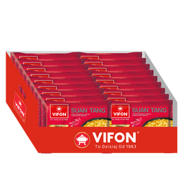 [Zestaw] Suan Tang - Pekińska zupa ostro-kwaśna Vifon 80 g