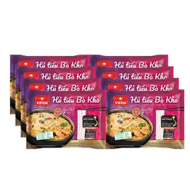 [Zestaw] VIFON Hu Tieu Bo Kho - zupa z nudlami ryżowymi o smaku wołowiny 65G